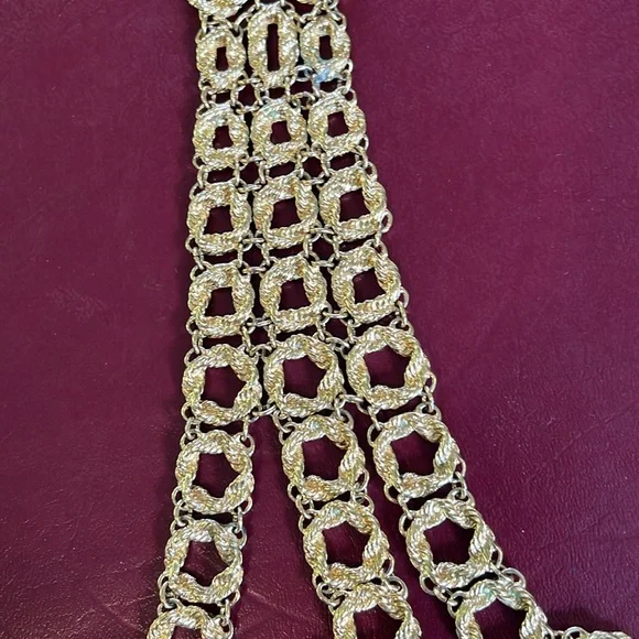 Vintage Monet Necktie Necklace